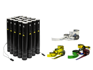 20 cañones de confeti eléctricos de 50 cm - EUTOPICA