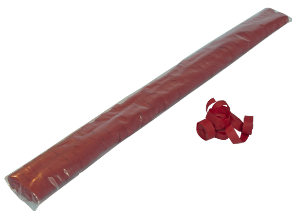 Serpentina papel rojo 5mx0.85cm.