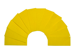 Yellow paper confetti