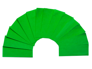 Confeti papel fluorescente verde