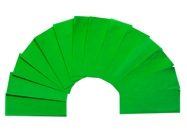 Confeti papel fluorescente verde
