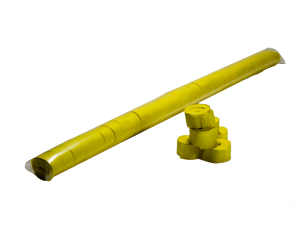 Serpentina amarilla papel ignífugo 10 metros x 1.5 cm decoración fiesta segura