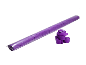 Serpentina de papel morado de 10 metros para fiestas, material ignífugo de alta seguridad.